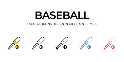baseball icons set vector illustration. vector stock,