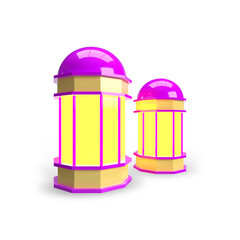 Lantern 3D Render Object