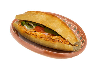 lonches en plato de barro