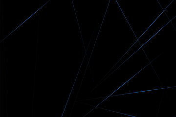 Abstract black with blue lines, triangles background modern design. Vector illustration EPS 10.