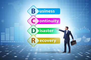 Business continuity disaster recovery concept - obrazy, fototapety, plakaty