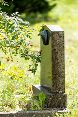 Grabstein auf dem Friedhof