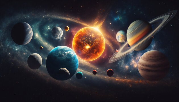 Planets of the solar system Space Galaxy Solar System 3840x2160   Desktop  Mobile Wallpaper
