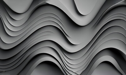  a black and white photo of a wavy pattern with a black frame in the middle of the image is a black and white photo of a wavy pattern.  generative ai
