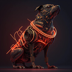 futuristic robot dog