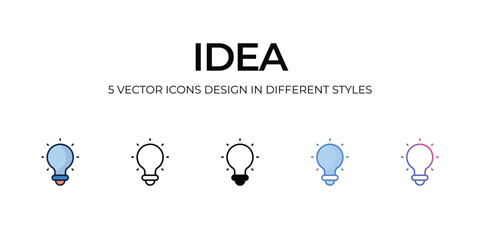 idea icons set vector illustration. vector stock,