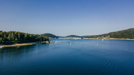 The Solina Reservoir and the hydroelectric power plant.