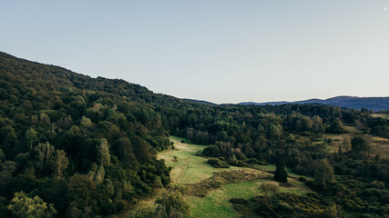 Obraz premium Beautiful view of a mountains. Bieszczady mountains, Poland.