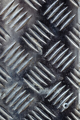 Seamless metal floor plate with diamond pattern, anti slip stainless steel sheet and plate, ribbed metal sheet, silver metal grip texture, aluminum notched sheets