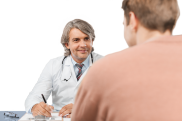 Portrait of a Doctor Talking with Patient