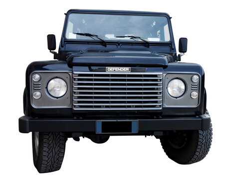 land rover defender isolated, Modena, Italy November 04, 2018