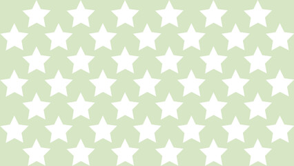 Green seamless background with stars