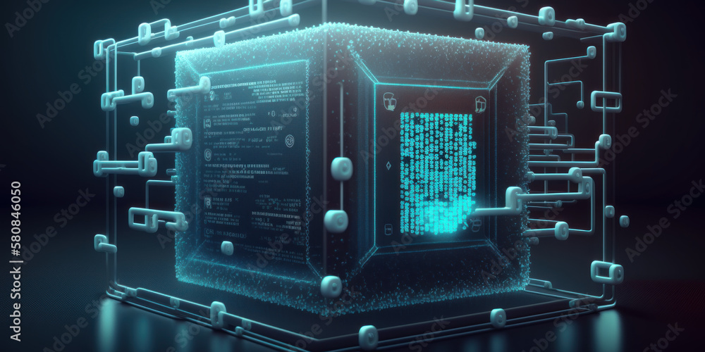 Poster bitcoin and other cryptocurrencies can be safely transferred online using blockchain financial techn