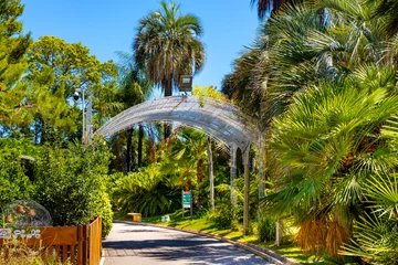 Papier Peint photo Nice Parc Phoenix Park botanic and zoology garden with greenhouse and outdoor flora in Ouest Grand Arenas district of Nice on French Riviera in France