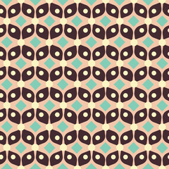 Mid Century retro vintage Pattern 70s