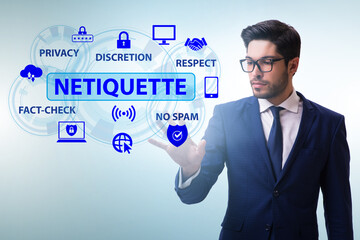 Concept of etiquette and netiquette