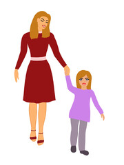 parent and child,  mother with daughter