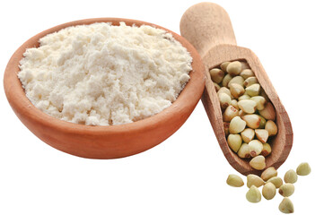 Buckwheat with flour