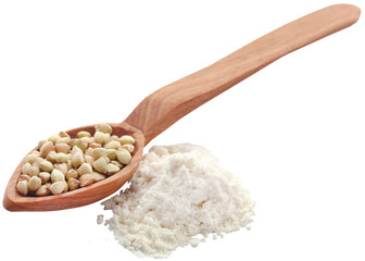 Buckwheat with flour