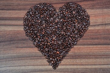 heart shaped coffee