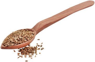 Anise seeds in wooden scoop