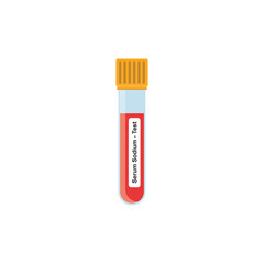 Serum Sodium Blood Test Concept Design. Vector Illustration.