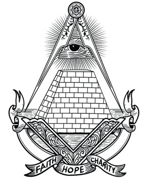 the Eye of Providence from the Great seal vector