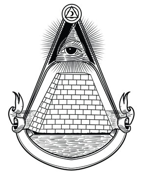 the Eye of Providence from the Great seal vector