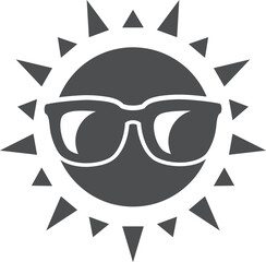Sun protection glyph icon Sunscreen Sunglasses accessory