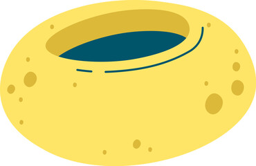 Tropical flower flat illustration Exotic plant