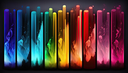 abstract background with lines like test tubes