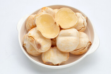 Toddy palm on white background.