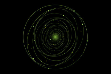 Abstract dark and shining galaxy space background.