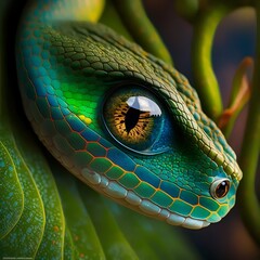 Fototapeta premium Green Snake