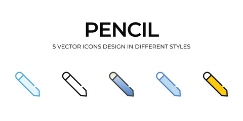 pencil icons set vector illustration. vector stock,