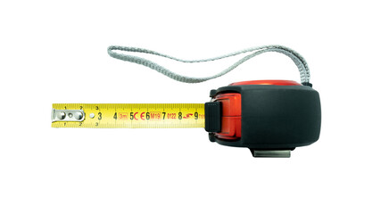 Measuring tape isolated on white background