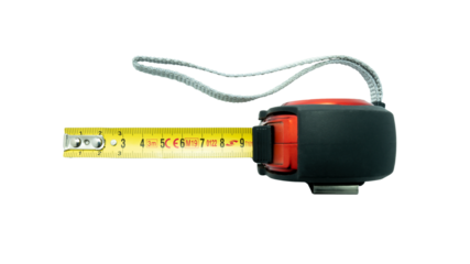 Measuring tape isolated on white background