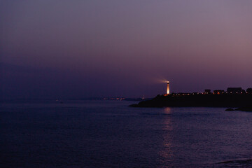 lighthouse at night