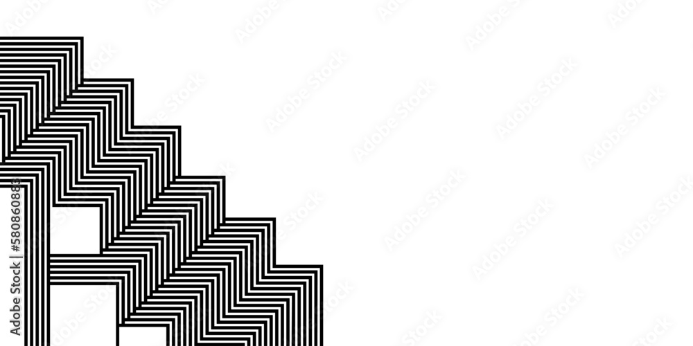 Poster abstract black and white geometric lines. background with diagonal lines. modern abstract vector tex