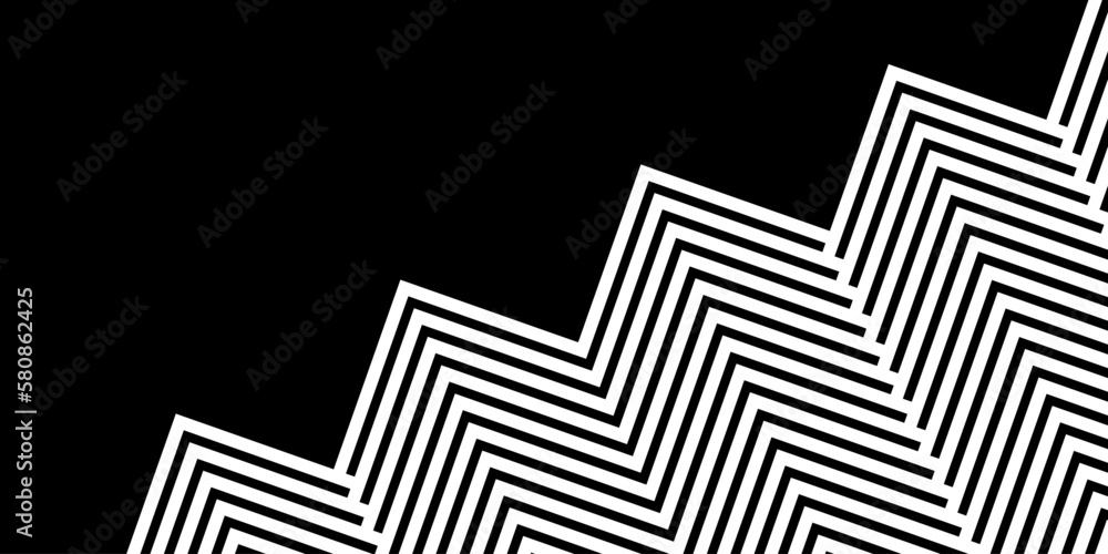 Poster abstract black and white geometric lines. background with diagonal lines. modern abstract vector tex