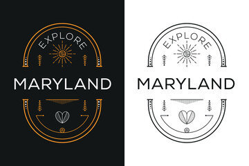 Maryland City Design, Vector illustration.
