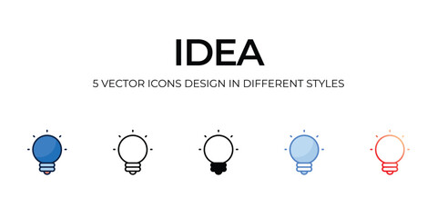 idea icons set vector illustration. vector stock,