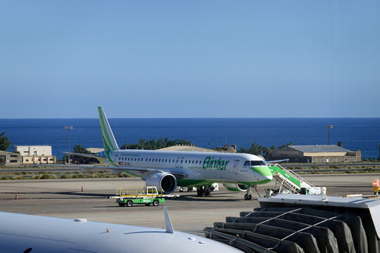 Passagiermaschine der Fluggesellschaft Binter Canarias