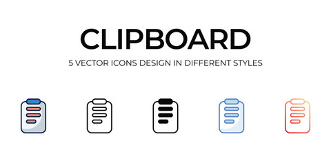 clipboard icons set vector illustration. vector stock,