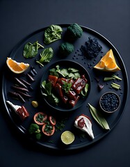 illustration, about, hawaiian food dish, poke, ai generated