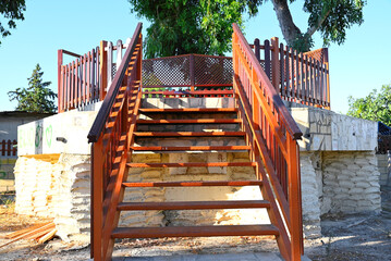 Staircase in the Сyprus park 