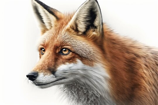illustration of a red fox. Ai generated.