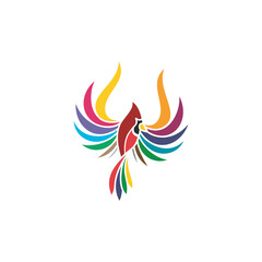 Cardinal Bird Colorful Illustration Vector Stock
