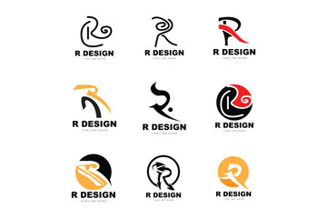 R Letter Logo, Alphabet Vector, Initial R Product Brand Logotype Design