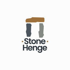 Stonehenge Stone Henge Logo Vector Icon Illustration